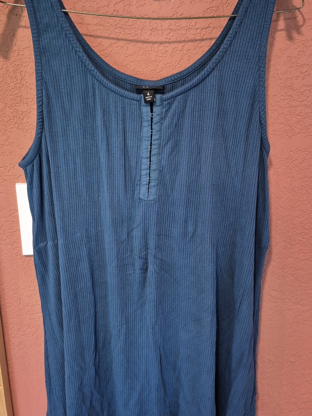 torrid Teal Ribbed Tank Dress with Hook Closure